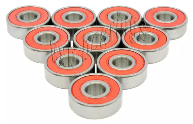 Lot of 10 Ultra Low Friction 608V 8mm x 22mm x 7mm 608VV Miniature Ball Bearings