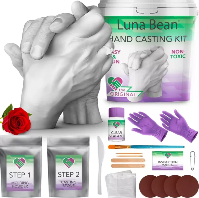 Hand Casting Kit Refill, Godora Hand Casting Kit Couples Refill with Molding  Powder & Casting Stone, Molding Kits Refill for 2 Adult Hands, Bucket Not  Included. 