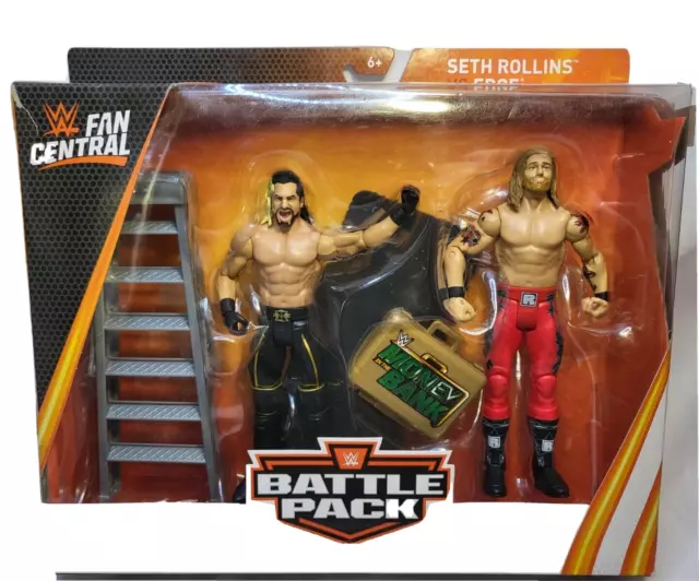 Neu Wwe Fan Central Seth Rollins Vs Edge 2-stelliges Set Battle Pack Wrestling Spielzeug