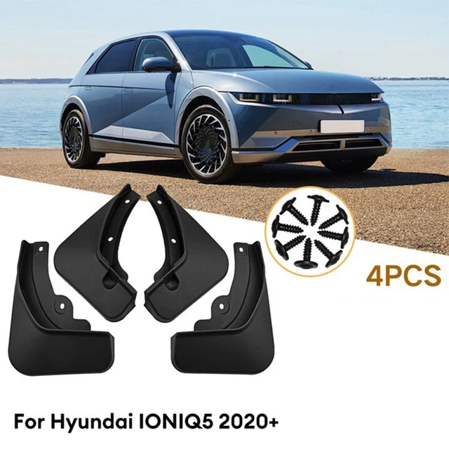 Per Hyundai Ioniq 5 2020+ auto nero paraspruzzi valvole fango protezione arte