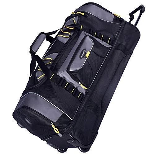 30″ Rolling Duffel Bag Wheeled Luggage Suitcase Spinner Travel Tote Carry Duffle