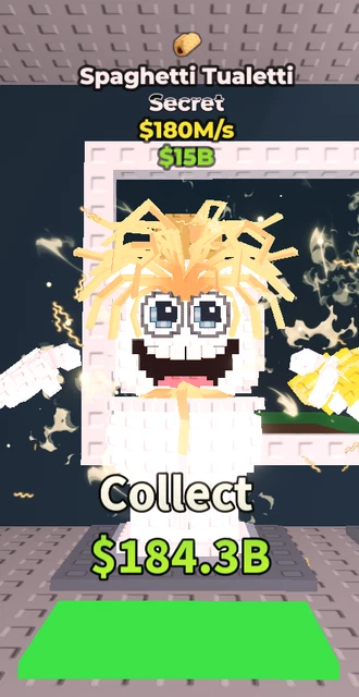 STEAL A BRAINROT Spaghetti Tualetti 180M/S OP ENCHANTS CHEAP £16 13