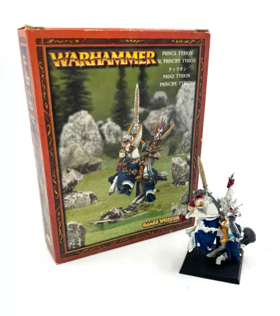 Warhammer Aos, High, Haut, Elf, Elfe, Tyrion, Prince, Horse, Sunfang, Cheval Oop