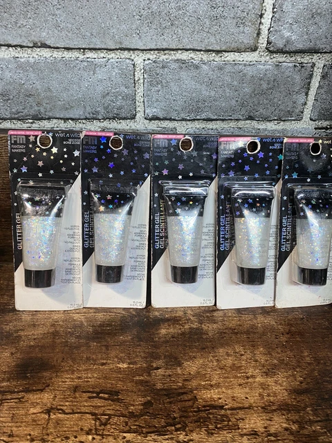 5 Wet N Wild Fantasy Makers Gel Brillo Zona de Hueso 0,5 Fl Oz para Cara y Cuerpo.