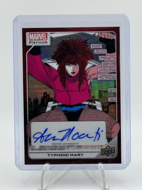 2023 Upper Deck Marvel Platinum TYPHOID MARY Creator Red Rainbow Autograph