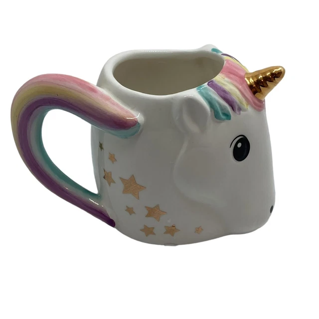 Unicorn Rainbow Mug Cupcakes And Cartwheels Ceramic 3D Hot Chocolate