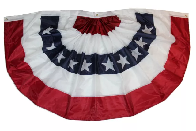 USA Banner genäht, hängend & gefaltet US Flagge, 98 x 183 cm PLEATED Flag, Fahne