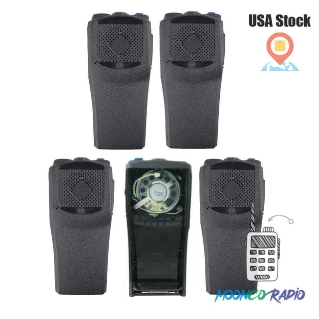 5PCS Front Housing Case Cover With Speaker Replacement for EP450 Portable Radio