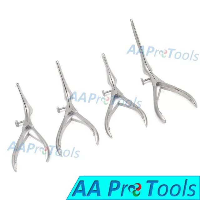 4 KILLIAN Septum Nasal Speculum 6" Blades Size 2", 2.5", 3" & 3.5" Ent Tools