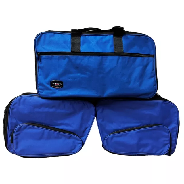 Sacoche Intérieur Sacs + Haut Boite Sac Pour BMW R1200RT LC ( Set De 3) Bleu