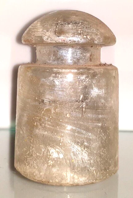 CD 128 Clear HEMINGRAY CSA Antique Glass Telegraph Insulator DUMP G6