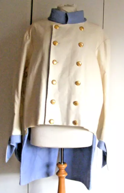 Costume da coda teatrale vintage di Sonja Harms stile ufficiale navale militare cassa 46