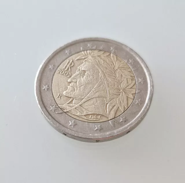 2 Euro | 2002 | Italien | Dante Alighieris | Zirkuliert | Sammlerstück | Münze