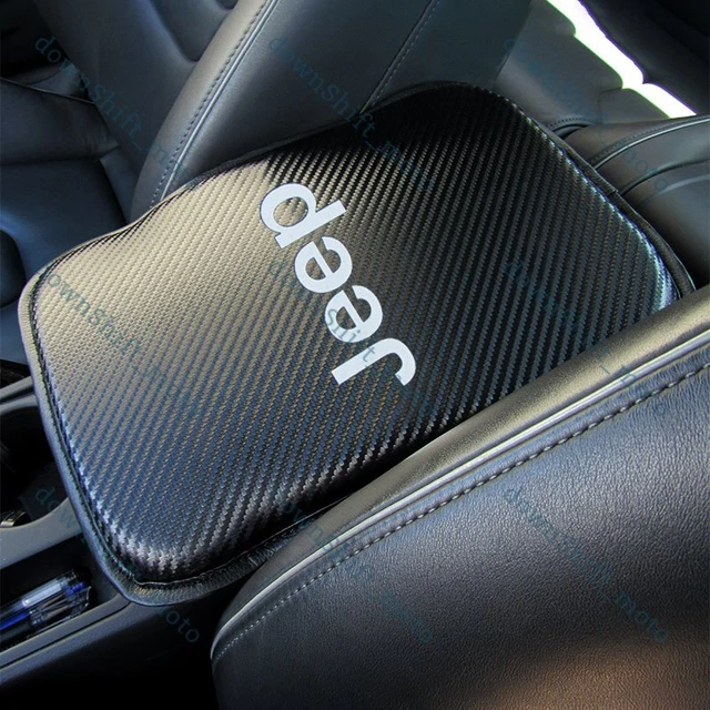 X1 FOR JEEP Carbon Fiber Car Center Console Armrest Cushion Mat Pad