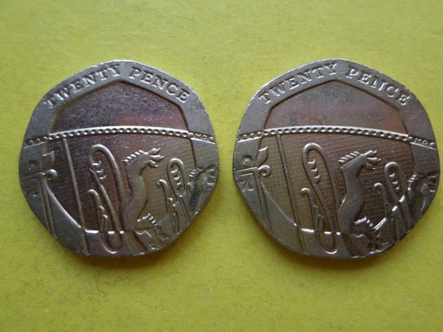 20 Pence United Kingdom 2015,Error.