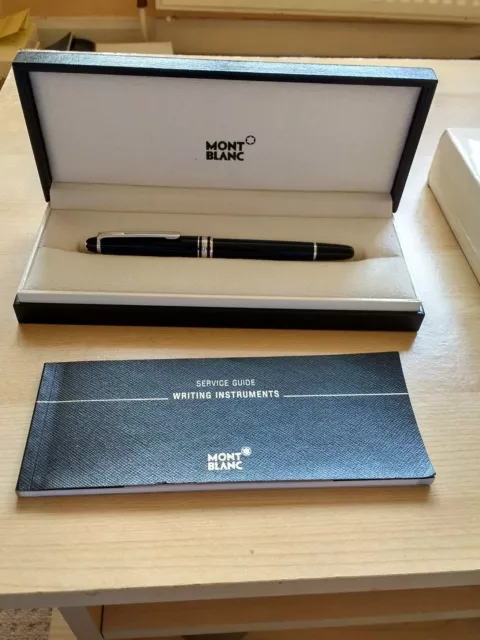 Montblanc Meisterstuck Classique 163 Platinum Roller Ball Pen + Extra Refill