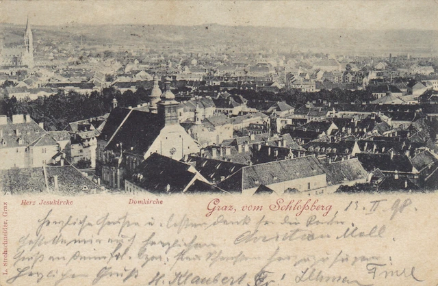 AK-Graz vom Schloßberg-1898
