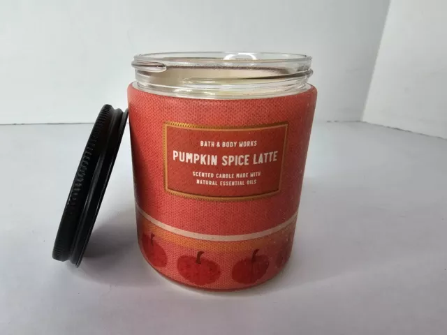 Bath & Body Works Pumpkin Spice Latte Wick Scented Jar Candle 7 oz NEW
