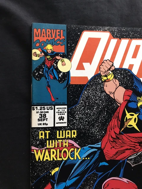 Quasar #38 1992 Infinity War Crossover Thanos Adam Warlock Marvel Comics 3