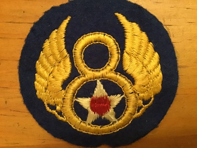 Ww2 Us Army 8Th Air Corps British Made Original Patch
