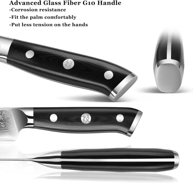 5 INCH KNIFE Utility Japanese Damascus Steel Paring Peeling Kitchen ...
