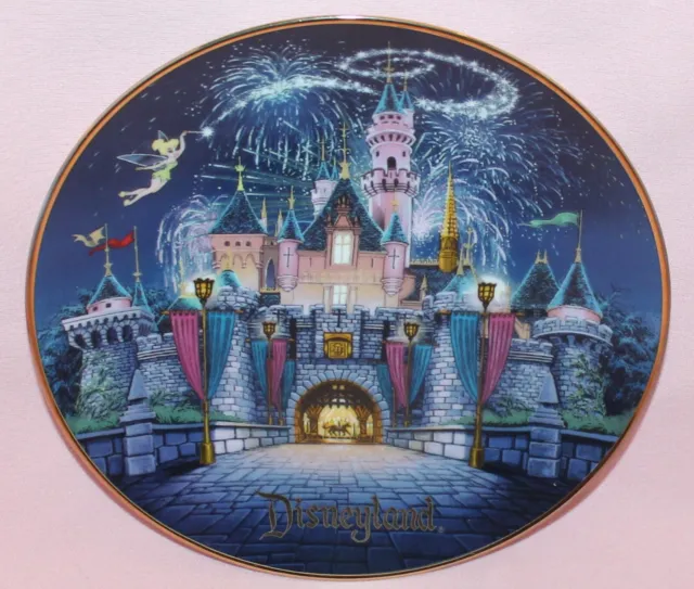 Vintage Disneyland Sleeping Beauty Castle Decorative Plate 8"