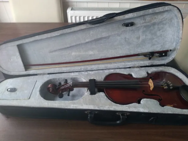 Antique Italian Violin Luigi Galimberti  with vintage Bow signed label 1924