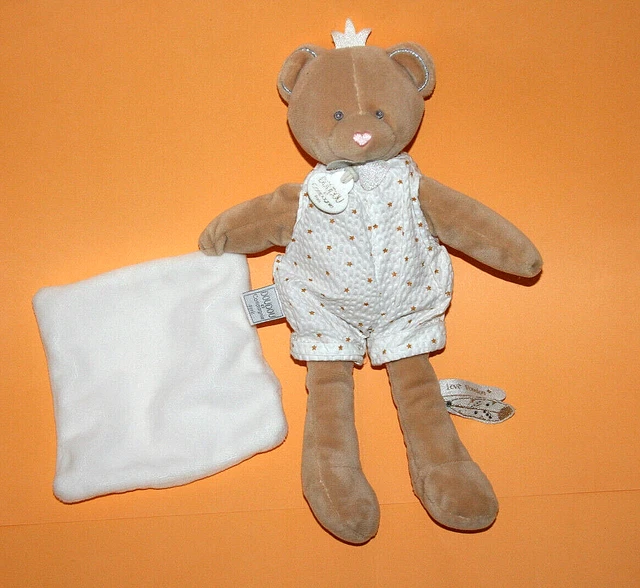 Doudou Et Compagnie Doudou Ours Beige Mouchoir Blanc Attrape Reves Dc3545 Kom9