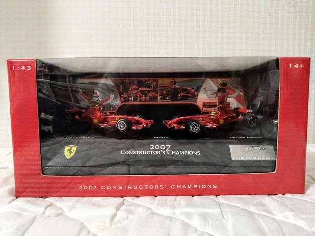 Hot Wheels 1:18 - Model car - Ferrari F2007 + 1:10 Nosecone F60 2009 - Kimi Räikkönen World Champion - auction online