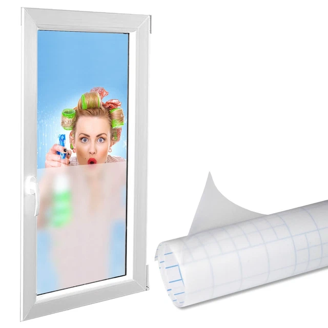4,92€/ M ² Satin Film Verre Lait Brise-Vue Bureau 300x122cm Auto-Adhésif