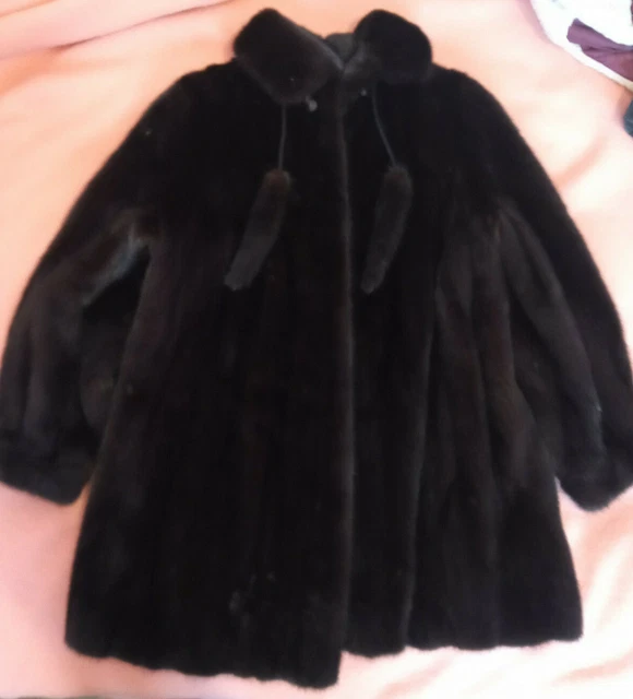 MANTEAU DE FOURRURE en vison veritable ETS Lament Fils Vintage - Main Image