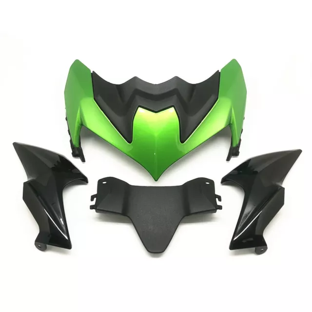 For KAWASAKI Z 900 2020 2021 Green Front Nose Headlight Fairing Set Carbon Fiber