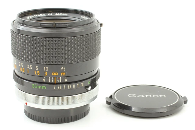 Rare Concave "O" [MINT] Canon FD 35mm F2 S.S.C. SSC Wide Angle Lens From JAPAN