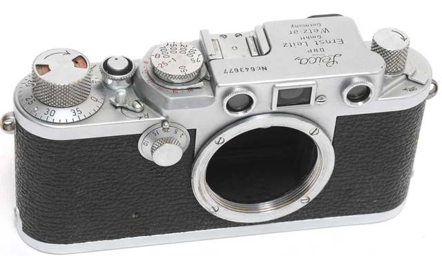Cuerpo de cámara Leica IIIF montaje a tornillo cámara de película NO PROBADA