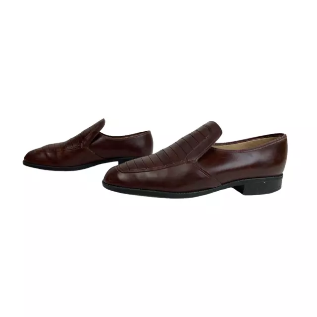 FF MENS SHOES Size UK 11 EU 46 Brown Slip on Shoes 10.79