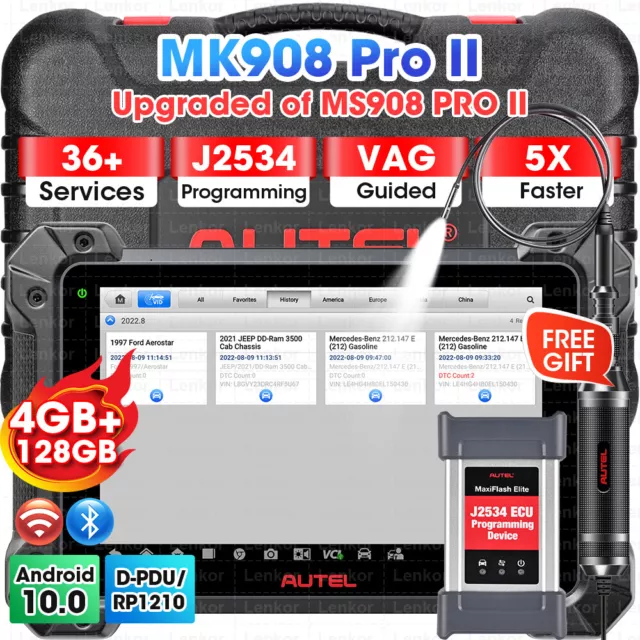 Codificación de programador Autel MK908 PRO II MaxiSYS Ultra MS919 J2534 ECU 2024 + MV108S