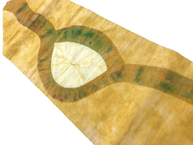 6407434: Japanese Kimono / Vintage Nagoya Obi / Shibori / Abstract Pattern