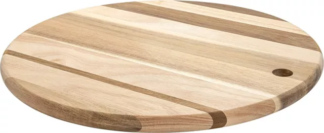 Tabla para Picar de Madera Redondo Queso Servir Múltiple a Rayas