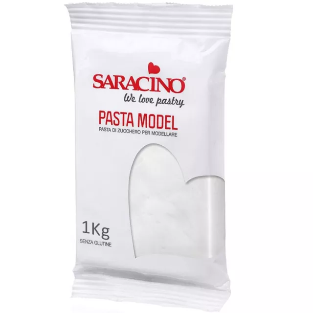 Fondant Saracino Premium Zuckermasse Essbar Modellieren Dekorieren 1KG