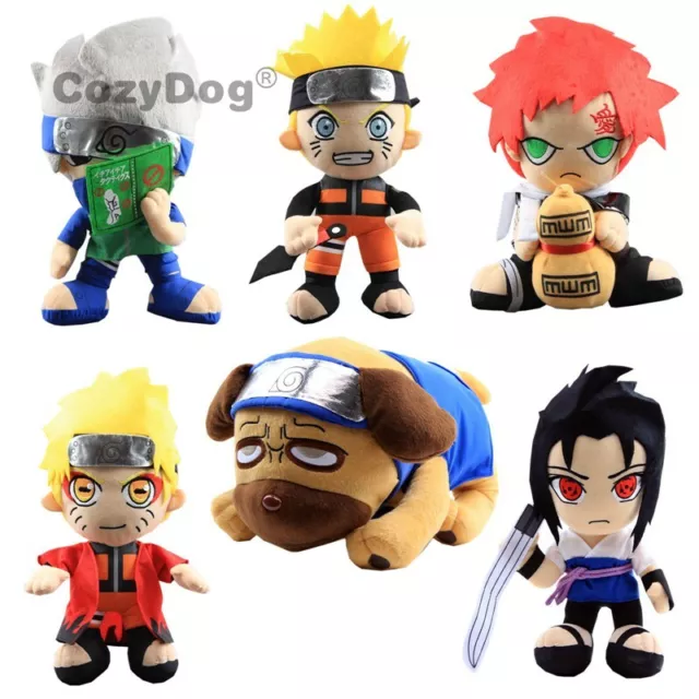 Peluche des Personnages de Naruto 30cm - Naruto, Kakashi, Sasuke