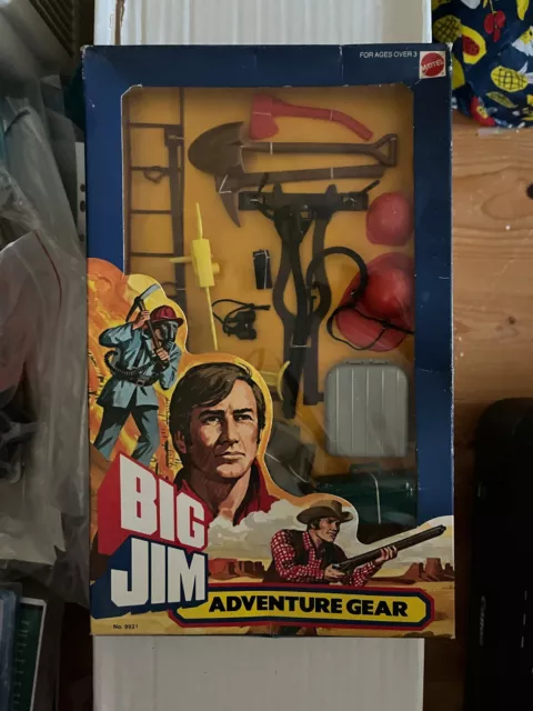 1976 Mib Moc Misb Nib Big Jim Mattel Fire Rescue # 9921 Adventure Gear
