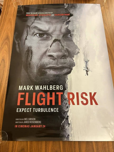 FLIGHT RISK (2025) 27”x40” Cinema One Sheet Poster / Single Sided £11.