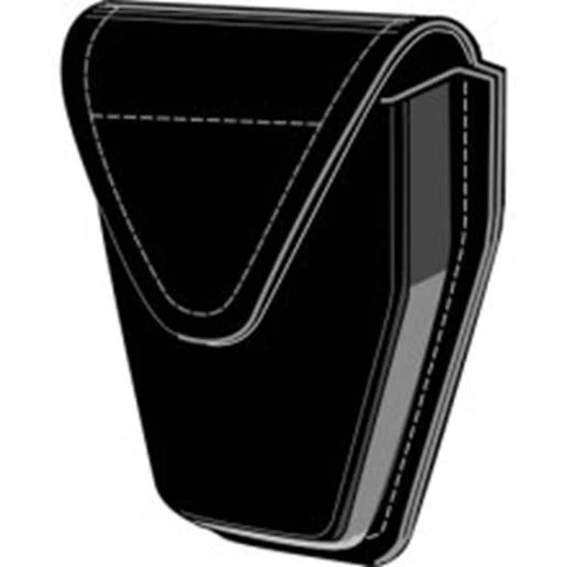 Safariland 190H-9HS Gloss Black Top Flap Standard Handcuff Pouch Hidden Snap