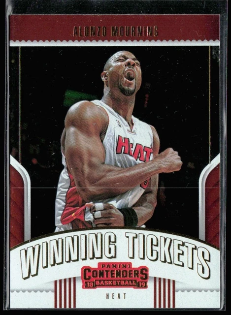 Alonzo Mourning 2018-19 Panini Contenders Winning Tickets #1 Miami Heat