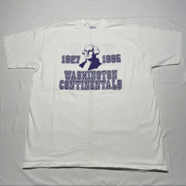 VTG 90s Single Stitch T-Shirt Mens XXL George Washington Art Hipster USA Made