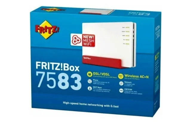 AVM FRITZ!Box 7583 High-End WLAN AC + N Router (inkl. 2 ISDN S0-Anschlüsse)