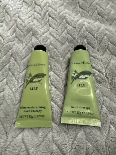 Crabtree & Evelyn Hand Therapy Cream (25 g) LILY New & Sealed X2