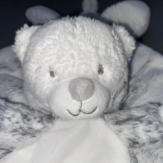 Doudou plat ours déguisé en lapin blanc gris Happy Baby ORCHESTRA PREMAMAN - 2