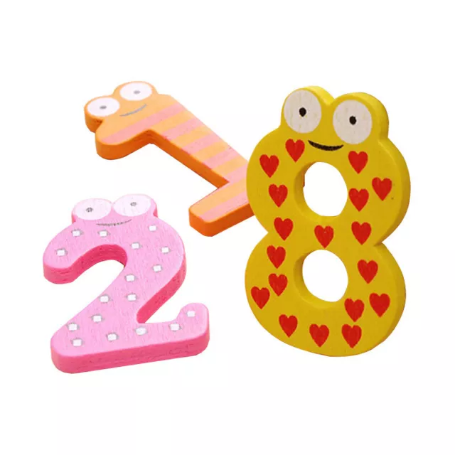Wood Cute Fridge Magnet Alphabet Animal Number Early Educational Kids Baby Toy 2