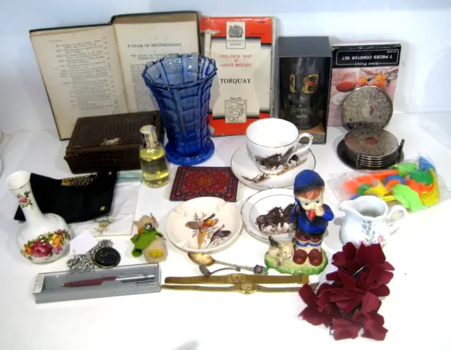 Job Lot Of Mixed Vintage Collectables, Trinkets, Curios, Treasures, Bits & Bobs.